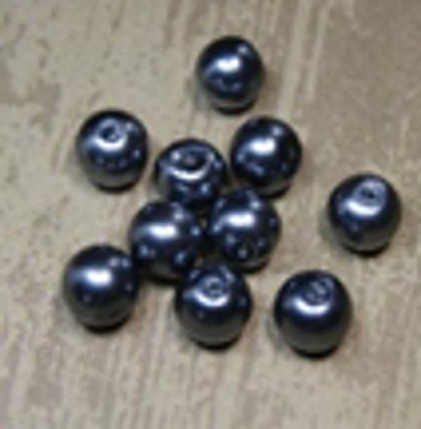 " perle nacrée " GRIS FONCÉ Ø 12