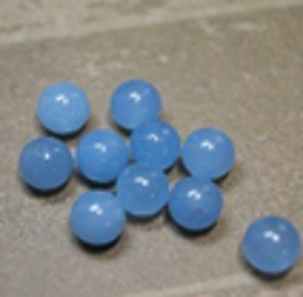 perle aigue  marine Ø 8 mm