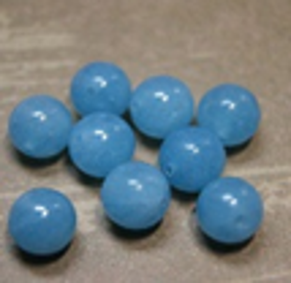 perle aigue  marine  Ø 10 mm