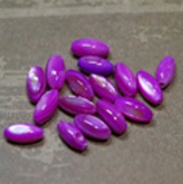 perle nacre goutte FUSCHIA 10x5