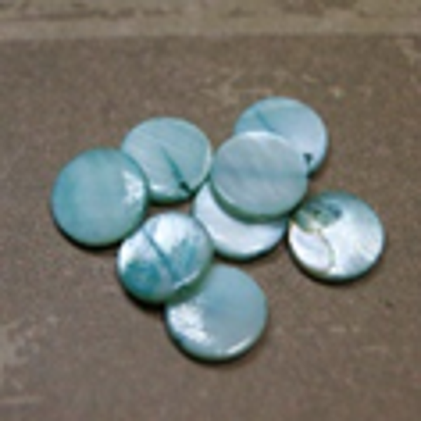 perle en nacre rondelle VERT Ø10