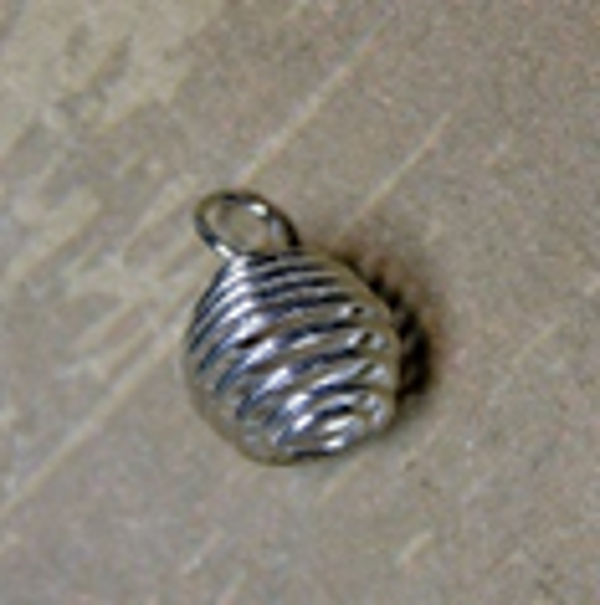 mini perle spirale argent