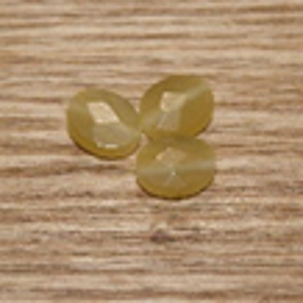 ŒIL DE CHAT FACETTE ET OVALE JAUNE