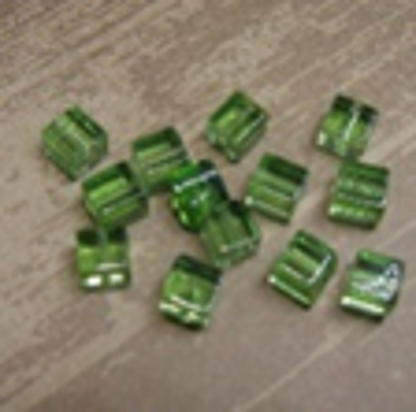 cube verre VERT ANIS 8x8