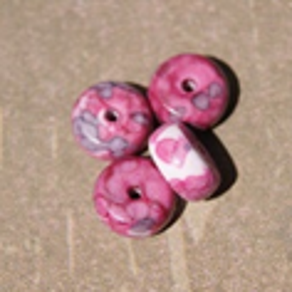 perle jade ROSE VIOLET 10x5