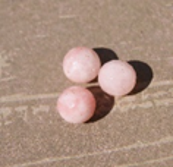 perle jade ROSE PÂLE facette Ø10