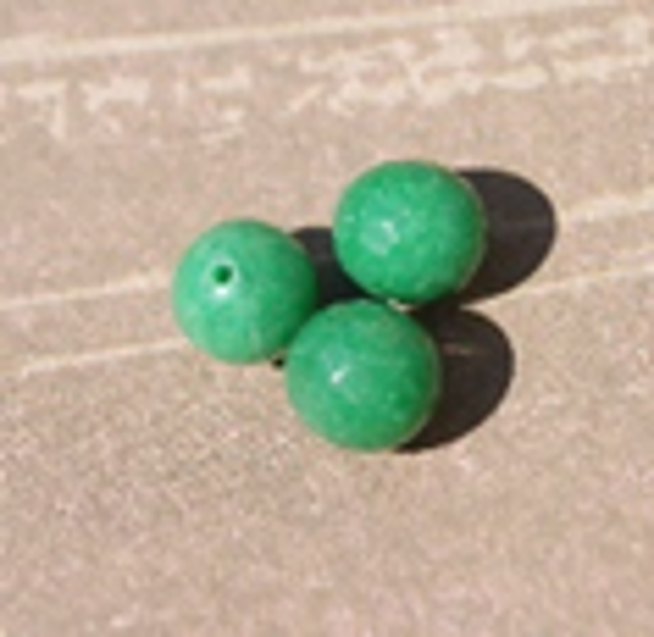 perle jade VERT "FACETÉ  " Ø10