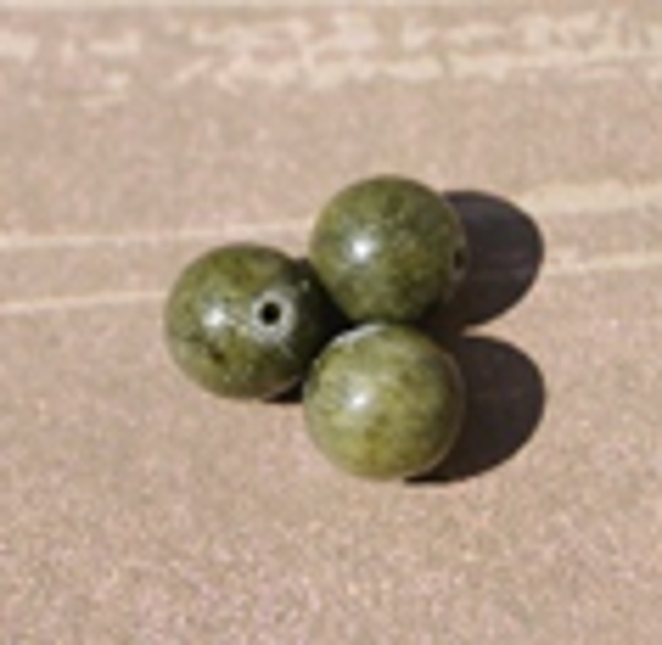 perle jade VERT FONCÉ Ø10