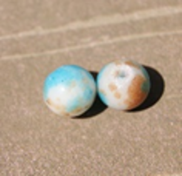 perle jade teint marron/bleu clair Ø10