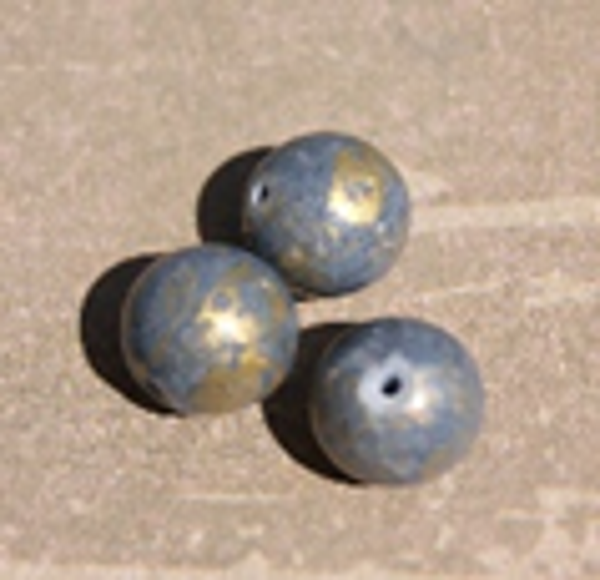 perle jade  gris or Ø14