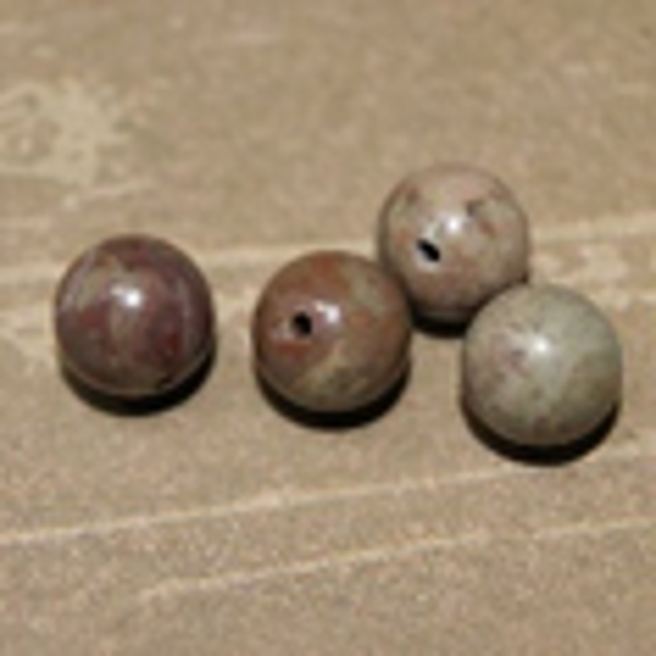 perle jaspe  ROUGE Ø10