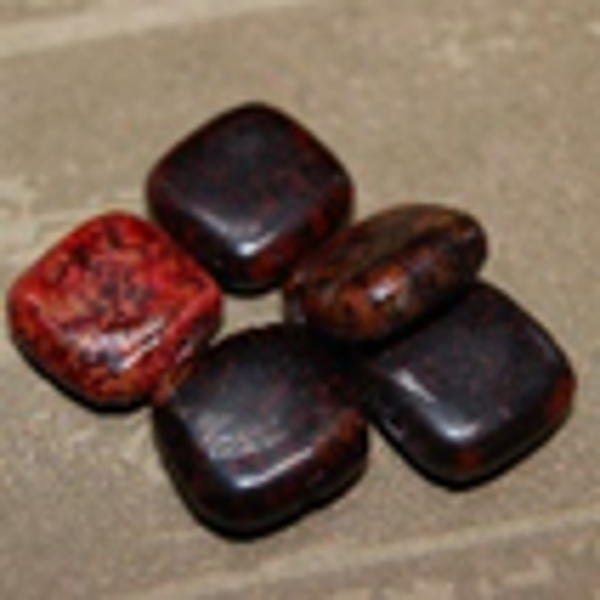 perle aventurine ovale MARRON 40x20
