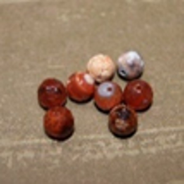 perle agate MARRON facette Ø8