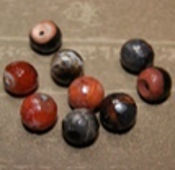 perle agate MARRON facette Ø10