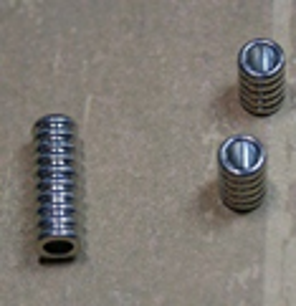 fermoir tube argent Ø 8x20mm