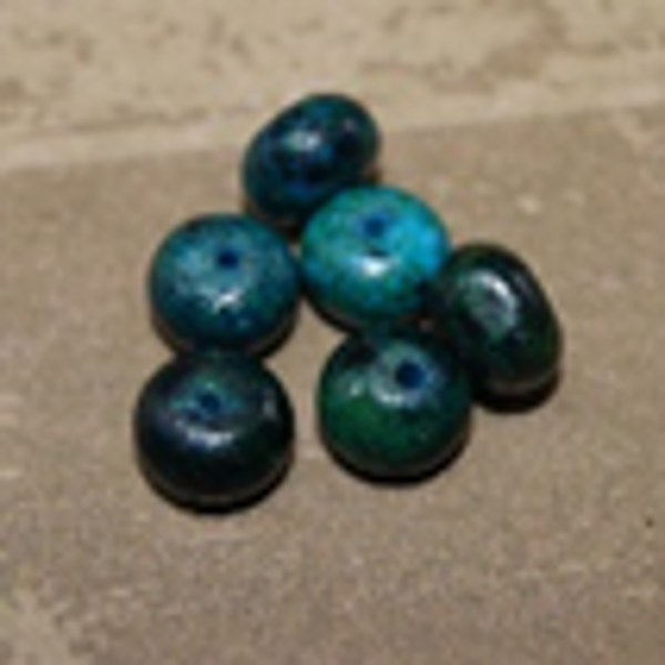 perle chrysocolle VERT 6x10