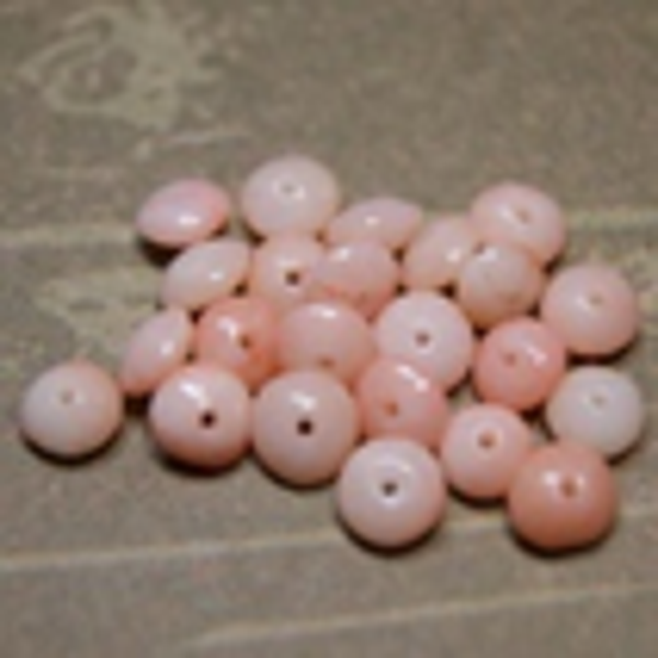 perle corail ROSE pâle Ø6