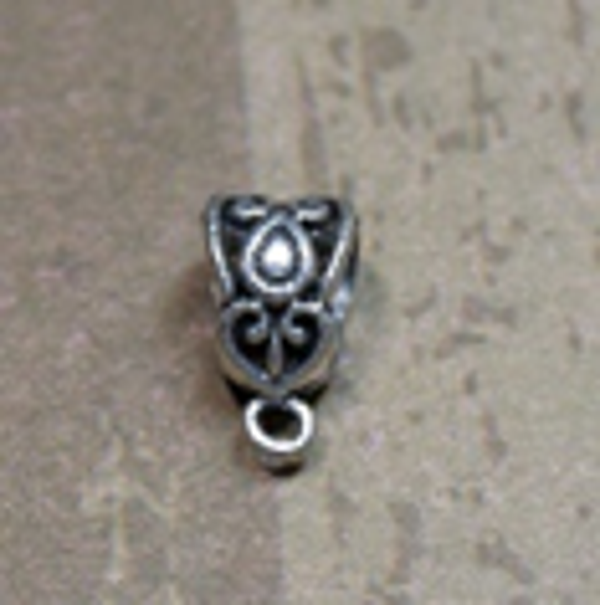argent cœur goutte 8x14x8