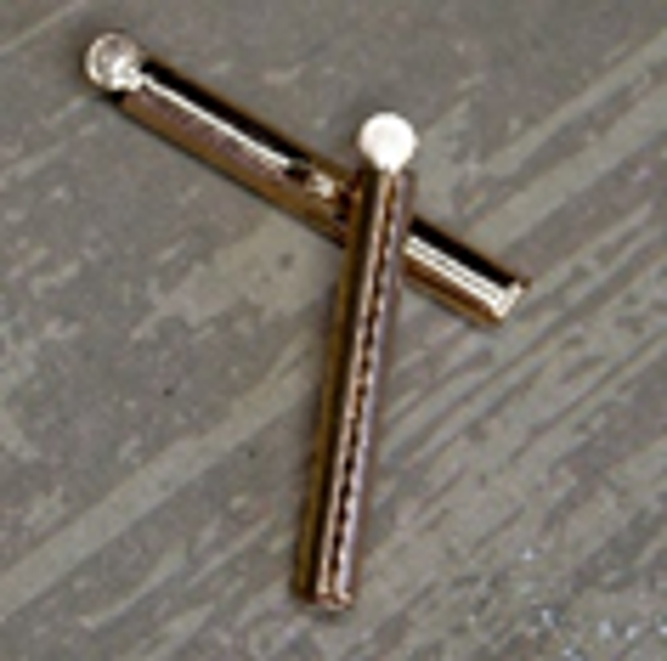 fermoir perle fines doré