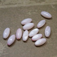 perle nacre goutte ROSE PÂLE 10x5