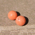 perle jade orange clair Ø8