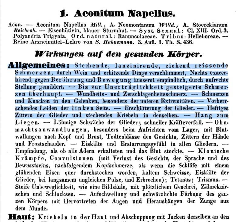 German Noack and Trinks source page for Aconitum Napellus