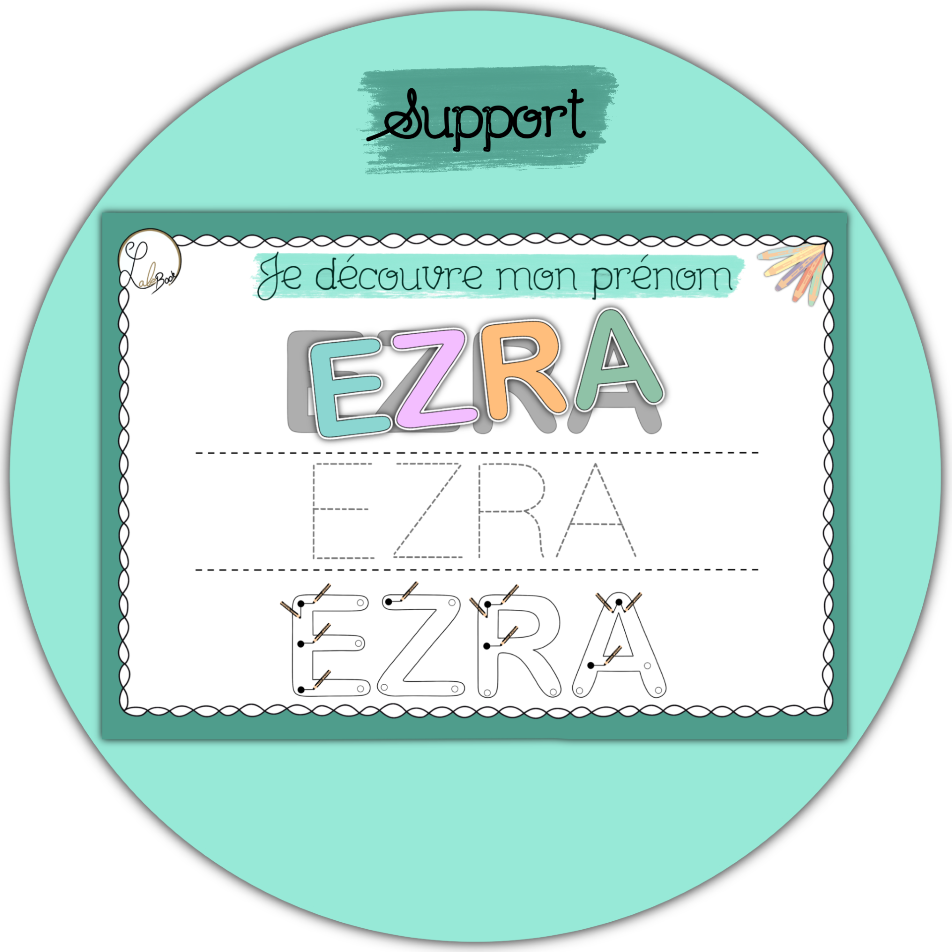Support - Je découvre mon prénom ✏️