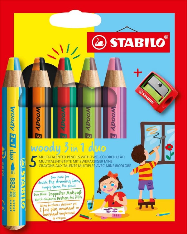 🖍️ Crayons effaçables - Woody 3 in 1