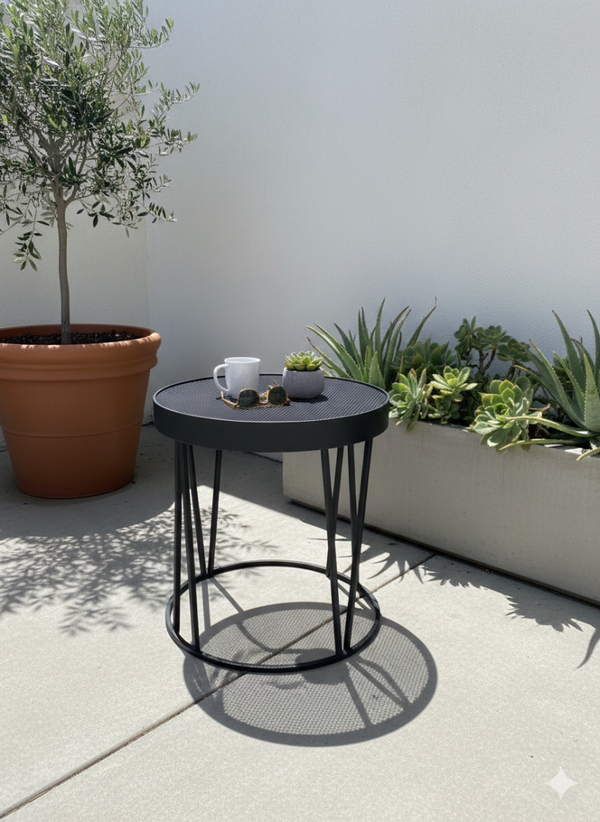 The “Orbit” Round Industrial Table