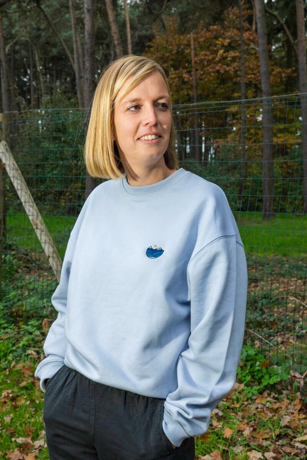 Oversized trui met afbeelding