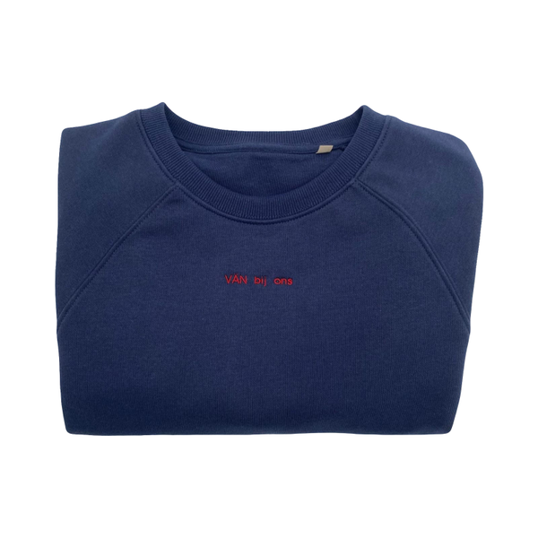 Oversized trui met tekst