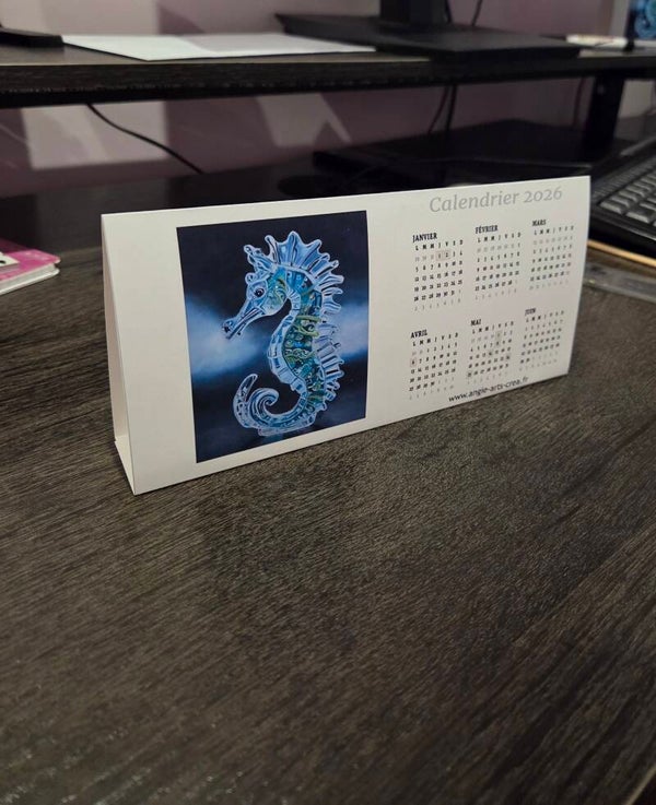 Calendrier personnalisé à plier