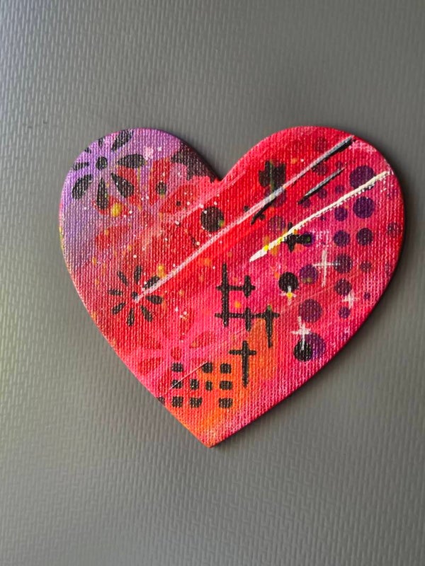 Aimant frigo peint à la main