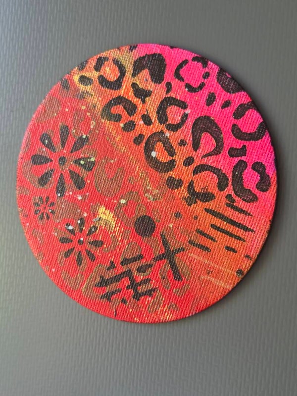 Aimant frigo peint à la main