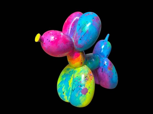 Chien ballon, œuvre unique peinte à la main.