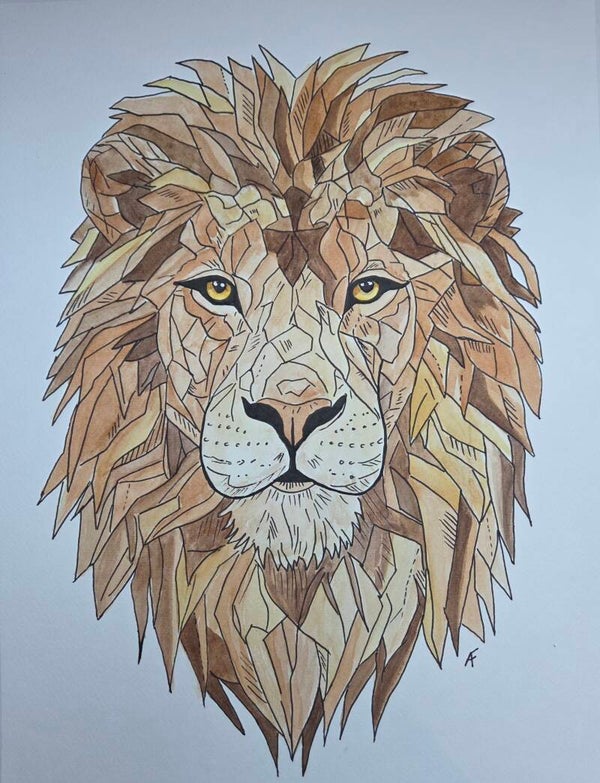 Lion géométrique