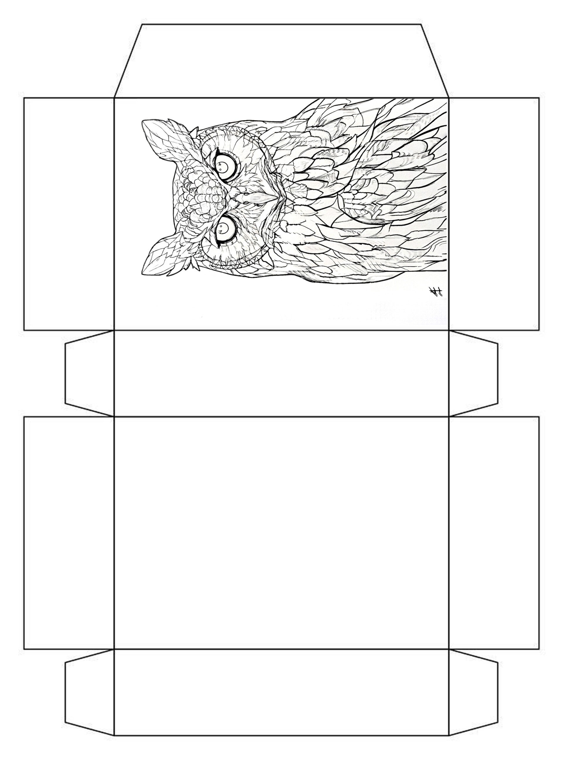 boite coloriage a imprimer