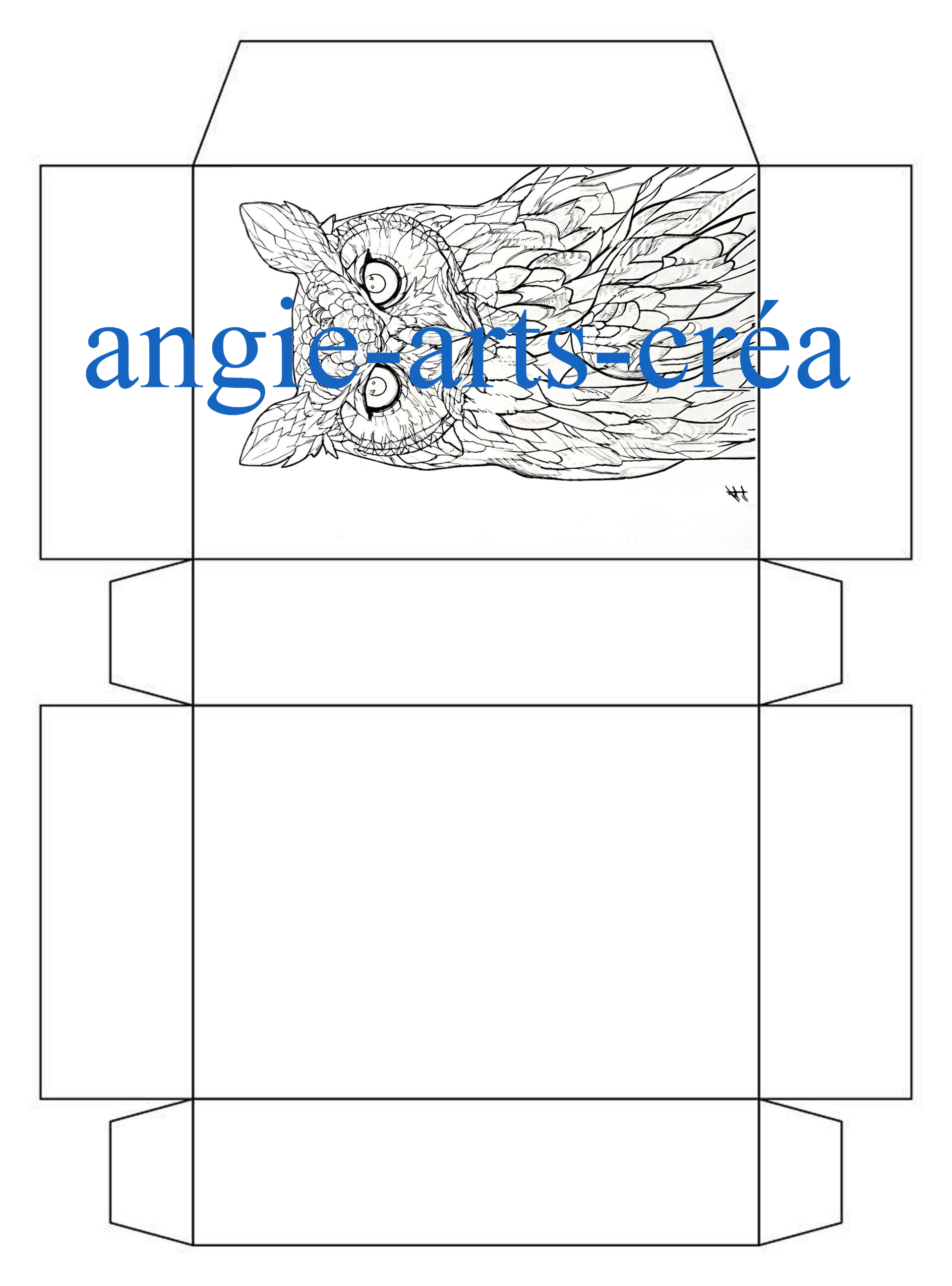 boite coloriage a imprimer