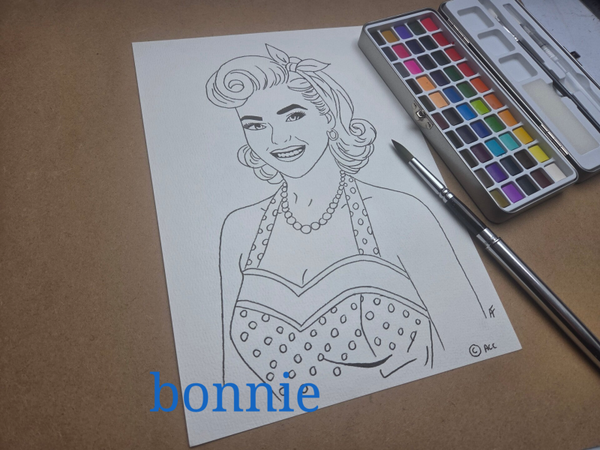 Kit de coloriage fait main 3 feuilles