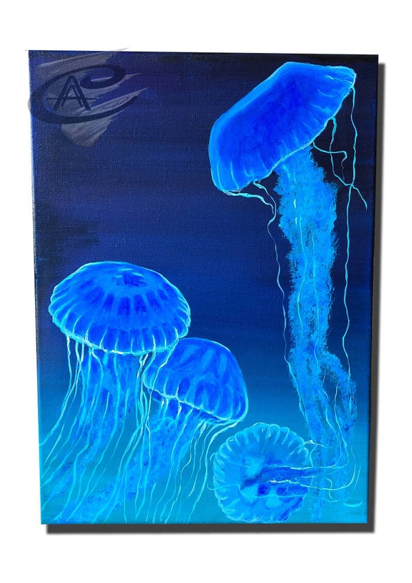 les méduses de mer acrylique