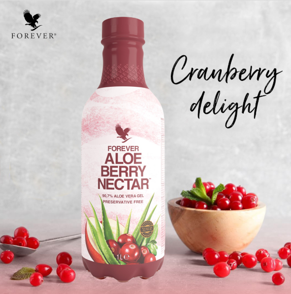 Ontdek de kracht van de natuur met Forever Aloe Berry Nectar!  Met verfrissende cranberry en appel biedt deze drank niet alleen een verrukkelijke smaak, maar ook een boost aan vitaliteit en welzijn. Perfect voor wie bewust kiest voor een gezond leven