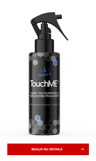 TouchMe Nano, TouchMe Pet, textiel parfum kopen, textielspray, Textiel spray Sport, Textielspray geur, Luxe textiel parfum spray, Huisparfum, Textielverfrisser, Kledingparfum, parfum textiel spray sport, pet parfum kopen, honden parfum, hondensprays, parf