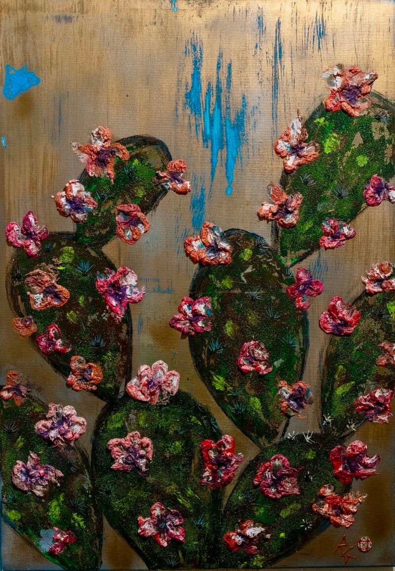 SICILIA BEDDA 100X70 TECNICA MISTA 