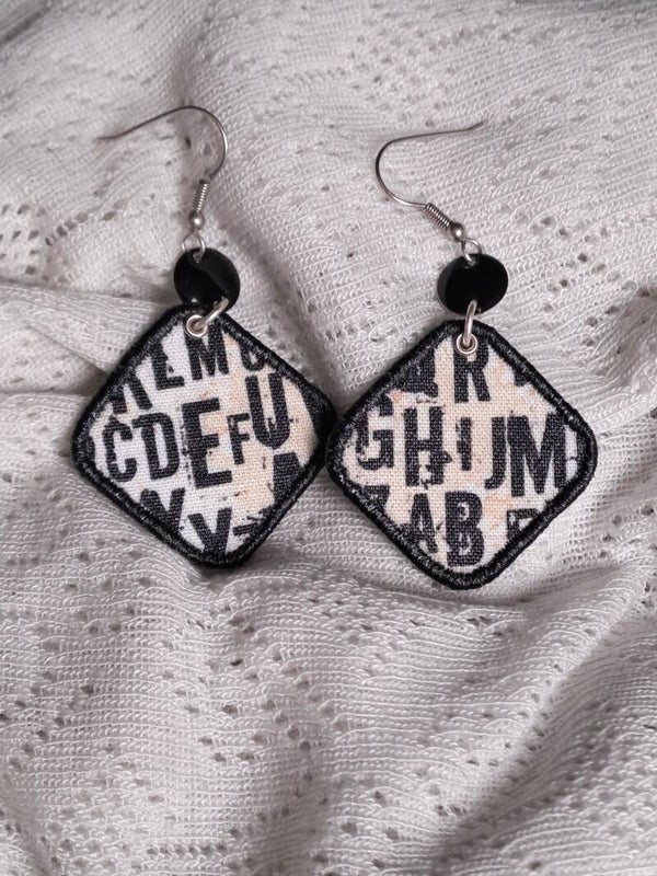 Boucles d'oreilles "Typo" 3