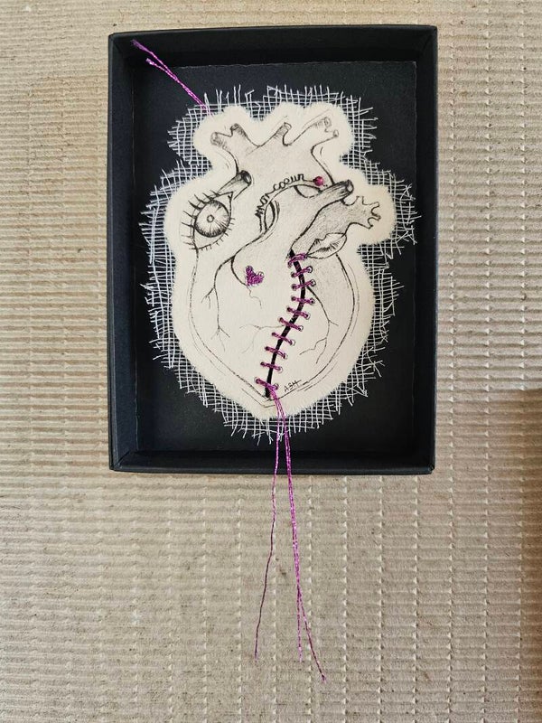 Coeur Fushia Brillant 10