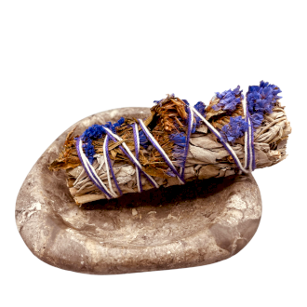 Soporte de piedra para sahumerio