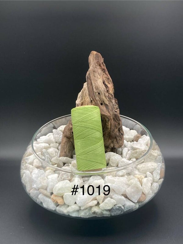 #1019 Fil ciré 0,75mm "Citron vert"
