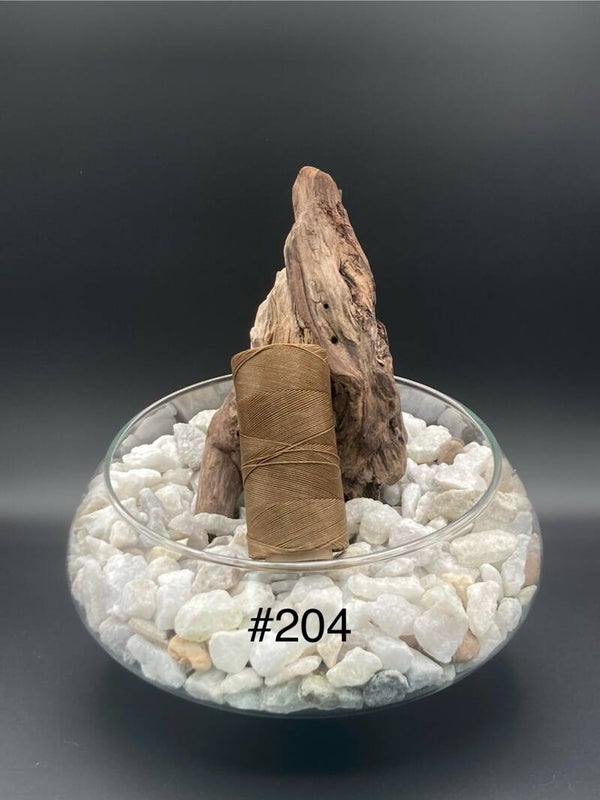 #204 Fil ciré 0,75mm "Old bronze"