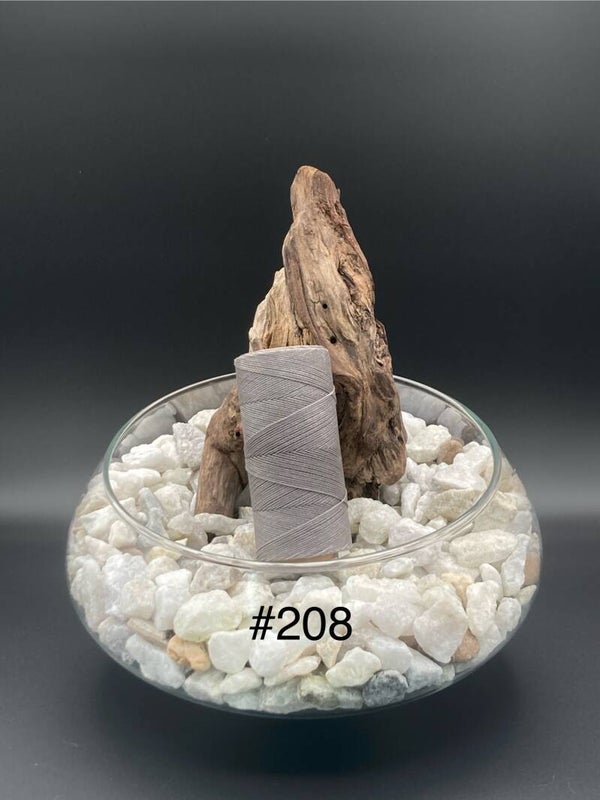 #208 Fil ciré 0,75mm "Gris"