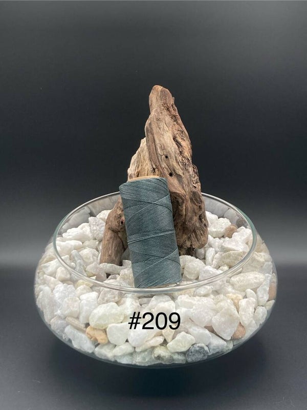 #209 Fil ciré 0,75mm "Anthracite"